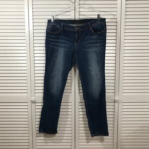 Rue 21 Twentyone Black Preppy Curvy Blue Denim Regular Jegging Juniors 15/19